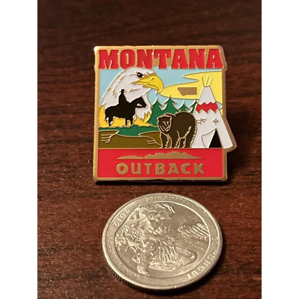 Outback Steakhouse‎ 50 States Montana Lapel Hat Pin